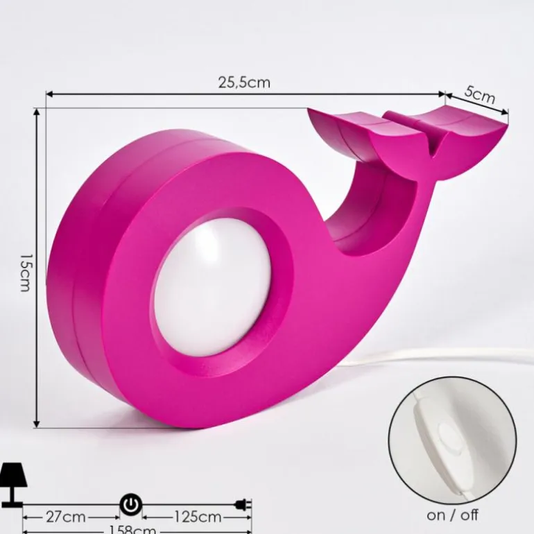 Lampe de table Ilanz LED Lila, 1 lumière