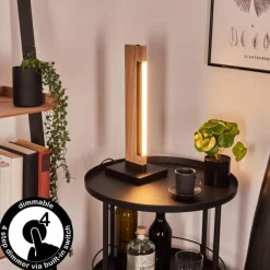 Lampe de table Inzino LED Écru, Noir, 1 lumière