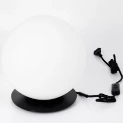 Lampe de table Karhia Noir, 1 lumière