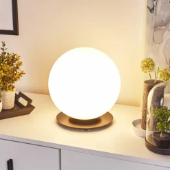Lampe de table Karhia Noir, 1 lumière
