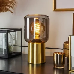 Lampe de table Keppoch Laiton, 1 lumière