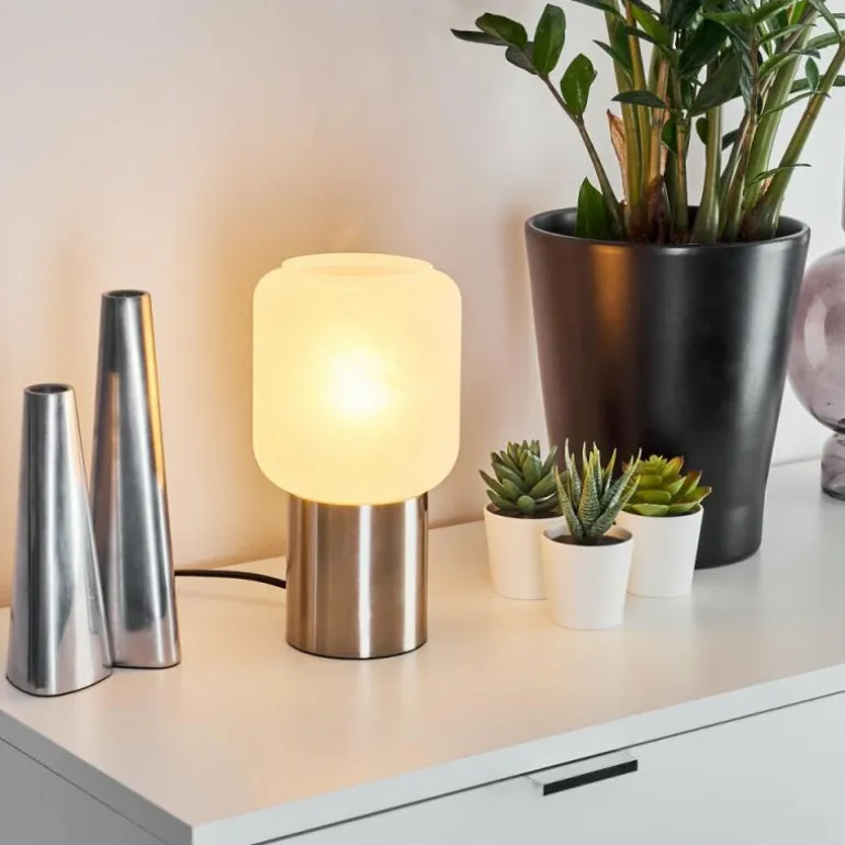 Lampe de table Keppoch Nickel mat, 1 lumière