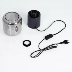 Lampe de table Keppoch Noir, 1 lumière