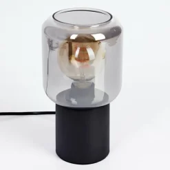 Lampe de table Keppoch Noir, 1 lumière