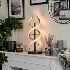 Lampe de table Khovet LED Noir, 1 lumière