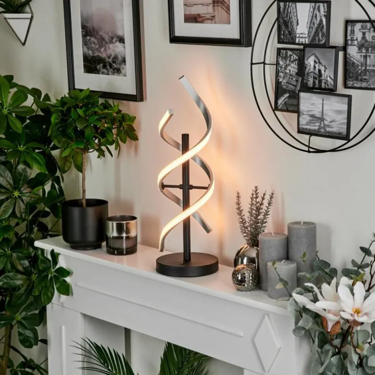 Lampe de table Khovet LED Noir, 1 lumière