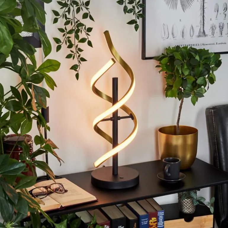 Lampe de table Khovet LED Noir, 1 lumière