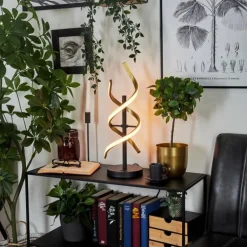 Lampe de table Khovet LED Noir, 1 lumière