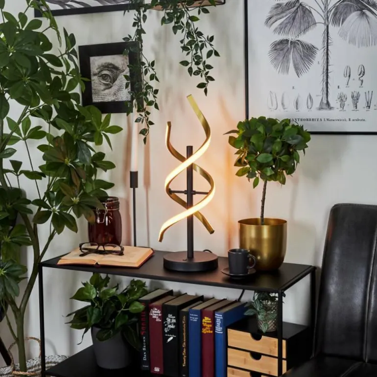 Lampe de table Khovet LED Noir, 1 lumière