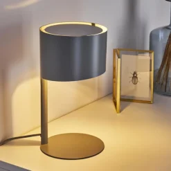 Lampe de table Launceston Gris, 1 lumière