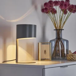 Lampe de table Launceston Gris, 1 lumière