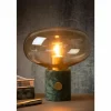 Lampe de table Lucide CHARLIZE Vert, Pierre, 1 lumière