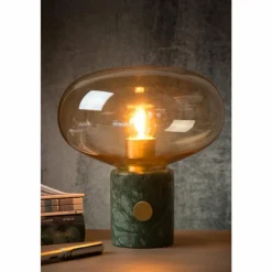 Lampe de table Lucide CHARLIZE Vert, Pierre, 1 lumière