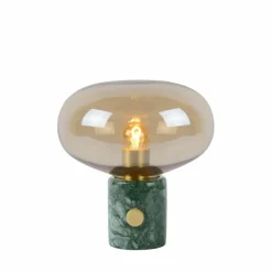 Lampe de table Lucide CHARLIZE Vert, Pierre, 1 lumière