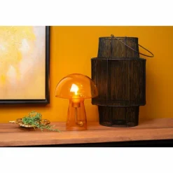 Lampe de table Lucide FUNGO Orange, 1 lumière