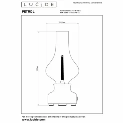 Lampe de table Lucide JASON LED Blanc, 1 lumière