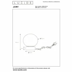Lampe de table Lucide JORIT Or, Laiton, 1 lumière