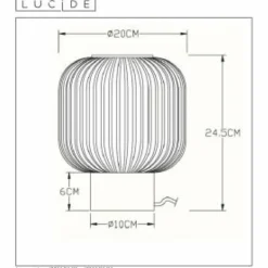 Lampe de table Lucide MALOTO Vert, 1 lumière