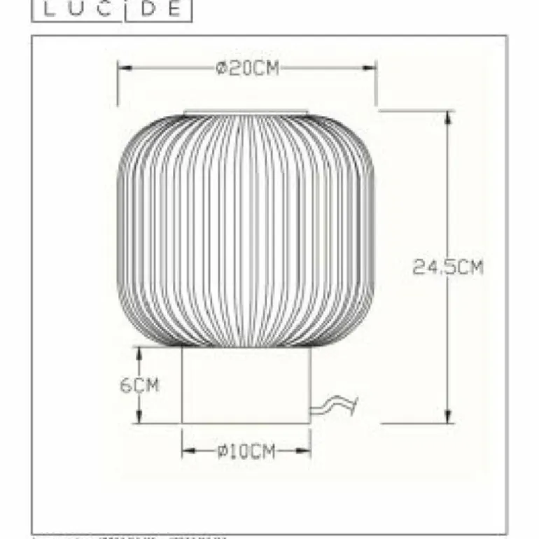 Lampe de table Lucide MALOTO Vert, 1 lumière