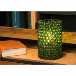 Lampe de table Lucide MARBLOUS Noir, Transparent, 1 lumière