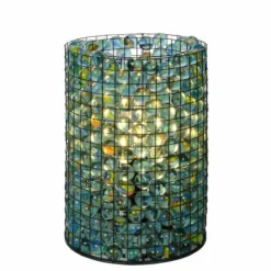 Lampe de table Lucide MARBLOUS Noir, Transparent, 1 lumière