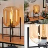 Lampe de table Manzano Noir, 1 lumière