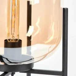 Lampe de table Manzano Noir, 1 lumière