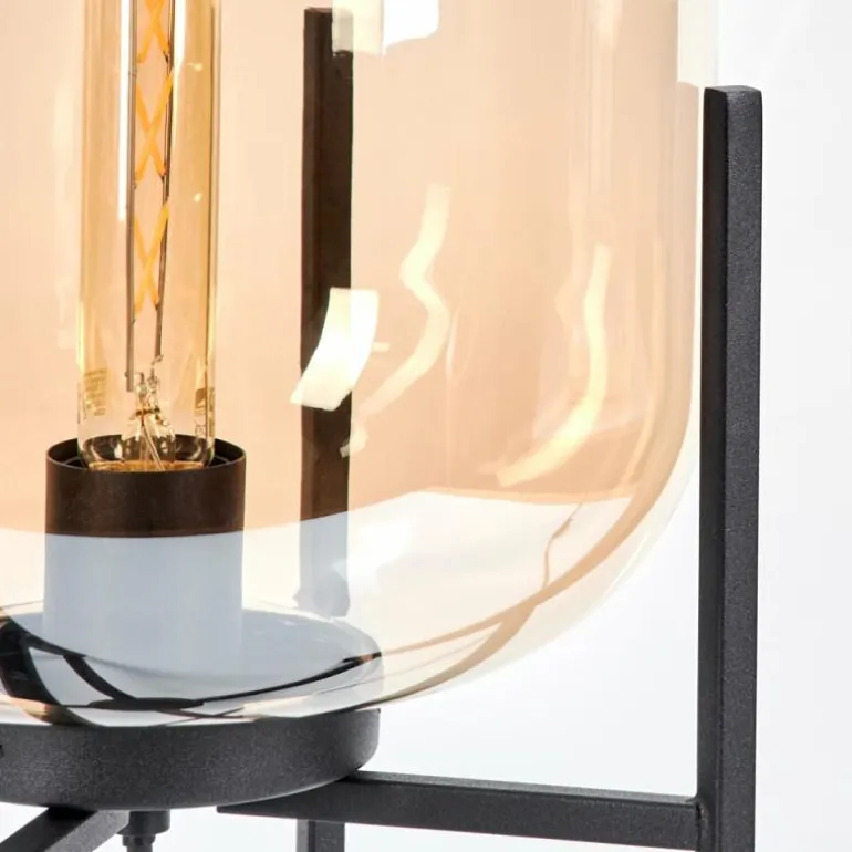 Lampe de table Manzano Noir, 1 lumière