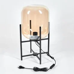 Lampe de table Manzano Noir, 1 lumière