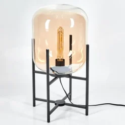 Lampe de table Manzano Noir, 1 lumière