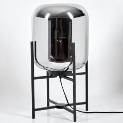 Lampe de table Manzano Noir, 1 lumière