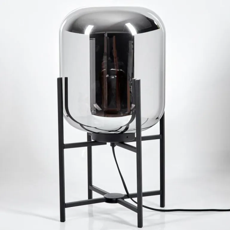 Lampe de table Manzano Noir, 1 lumière