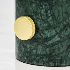 Lampe de table Maoro Vert, Laiton, 1 lumière