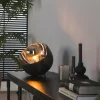 Lampe de table Mirror Nickel mat, Noir, 1 lumière