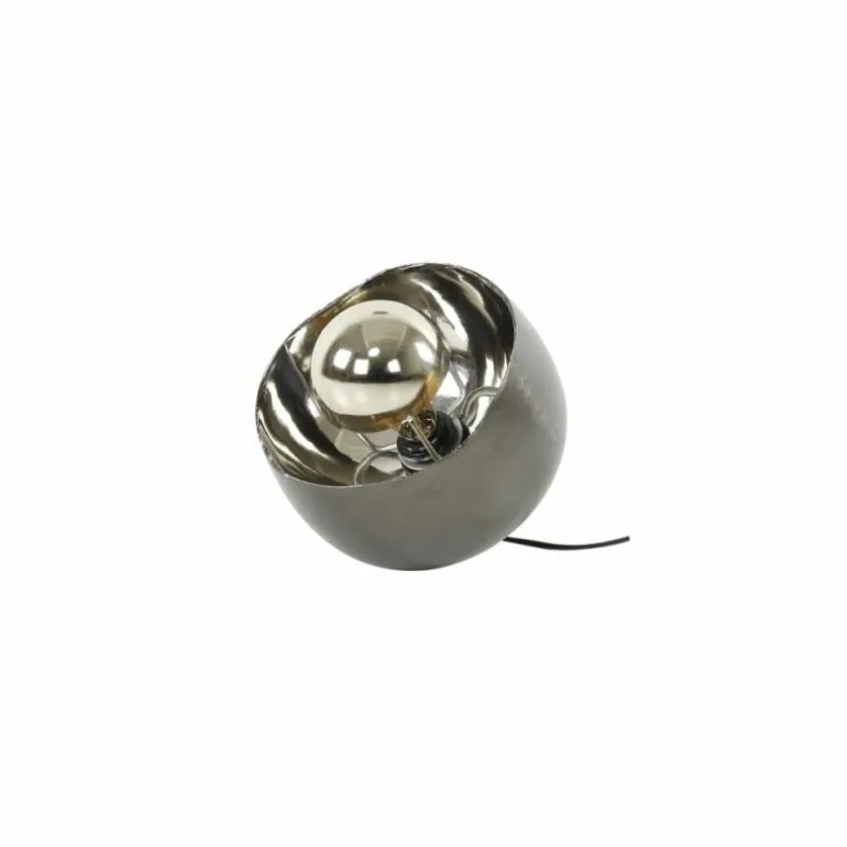 Lampe de table Mirror Nickel mat, Noir, 1 lumière