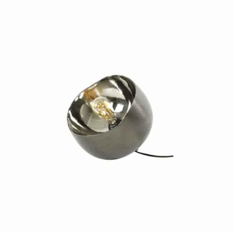 Lampe de table Mirror Nickel mat, Noir, 1 lumière