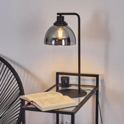 Lampe de table Morzine Noir, 1 lumière