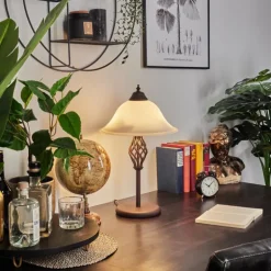 Lampe de table Mosquerito Rouille, 2 lumières