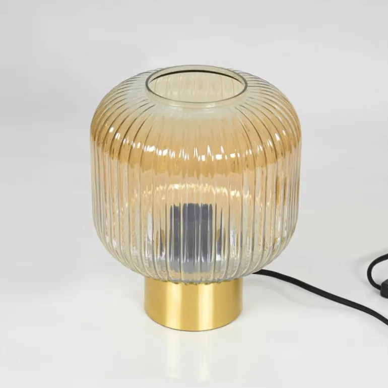 Lampe de table Paeni Ambre, 1 lumière