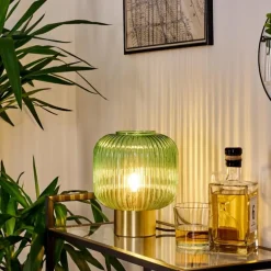 Lampe de table Paeni Or, 1 lumière