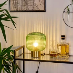 Lampe de table Paeni Or, 1 lumière