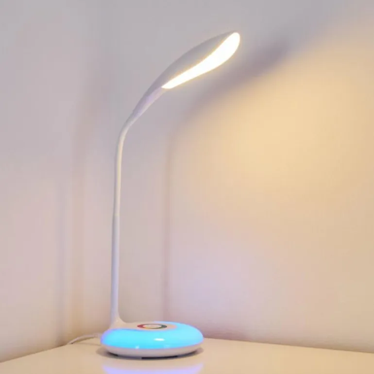 Lampe de table Paphos LED Blanc, 1 lumière, Changeur de couleurs
