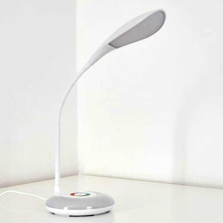 Lampe de table Paphos LED Blanc, 1 lumière, Changeur de couleurs