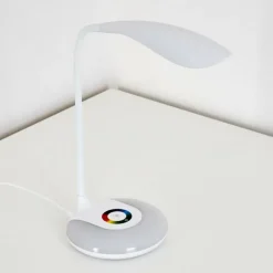 Lampe de table Paphos LED Blanc, 1 lumière, Changeur de couleurs