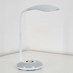 Lampe de table Paphos LED Blanc, 1 lumière, Changeur de couleurs