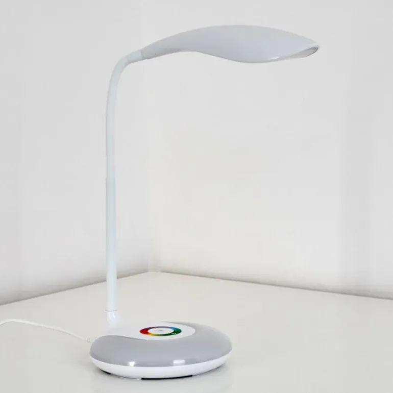 Lampe de table Paphos LED Blanc, 1 lumière, Changeur de couleurs