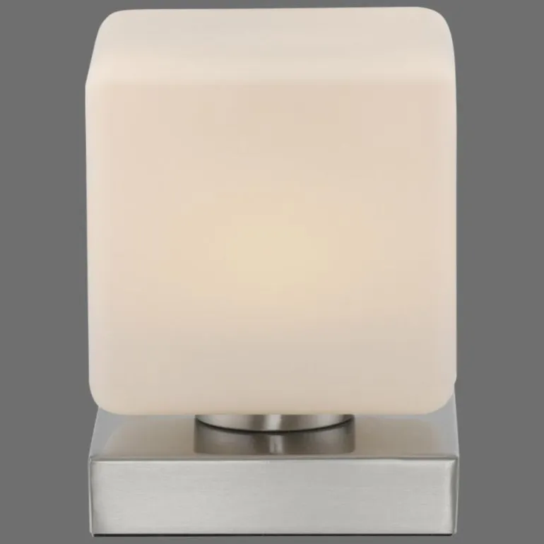 Lampe de table Paul Neuhaus DADOA LED Acier brossé, 1 lumière