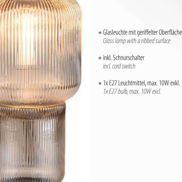 Lampe de table Paul Neuhaus MASHI Ambre, 1 lumière