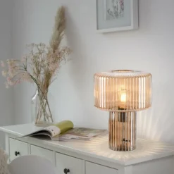 Lampe de table Paul Neuhaus FUNGUS Ambre, 1 lumière