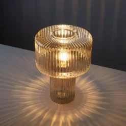 Lampe de table Paul Neuhaus FUNGUS Ambre, 1 lumière